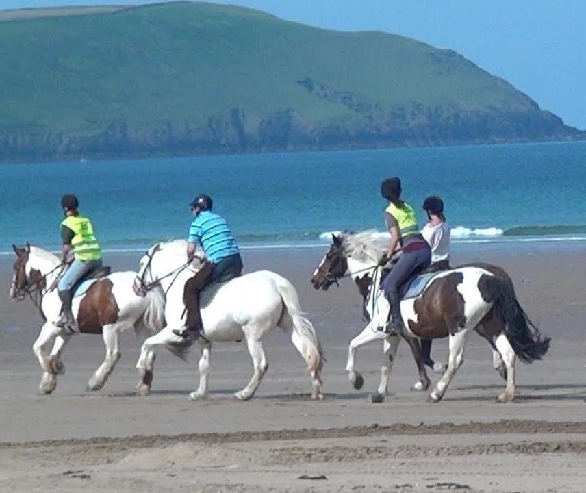 Riding on the beach at Woolacombe